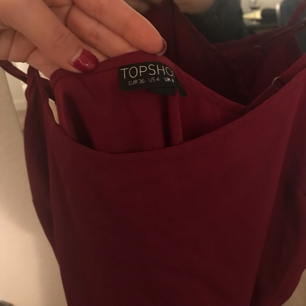 Topshop silk slip dress